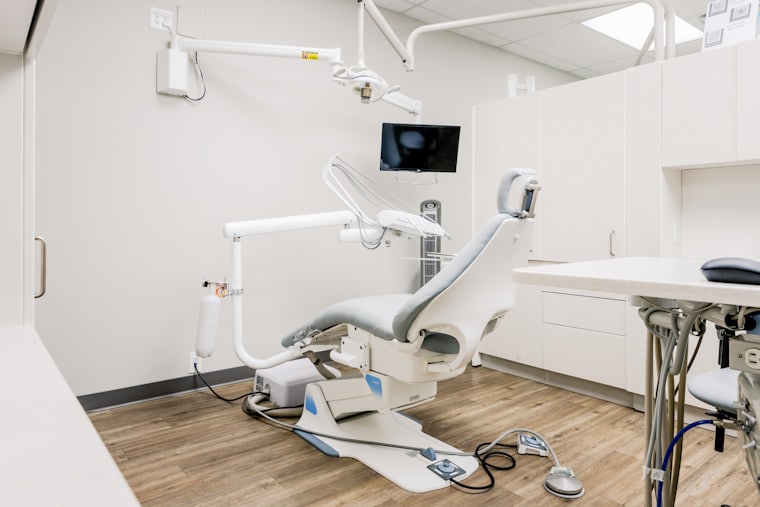 A modern dental surgery prepared for an aligner fitting